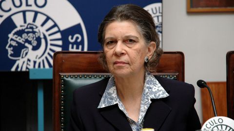 Irene de Grecia en una imagen en el C�rculo de Bellas Artes de MAdrid en el 2005