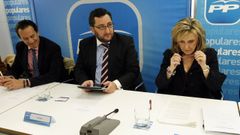 El gallego Jose Norberto Uza,en una reunin en la sede del PP en el ao 2012