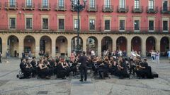 Recital de la Banda de M�sica de Gij�n en la plaza del Ayuntamiento