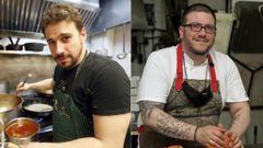 Pablo Pizarro (derecha), de La Empanada Viajera, y Javi Est�vez (izquierda), al frente de La Tasquer�a -donde logr� una estrella Michelin tras pasar por el programa �Top Chef�-, preparar�n una cena �nica en el Boanerges.