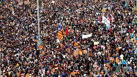 Huelga general en Catalu�a.
