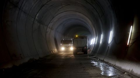 Obras de los tneles del tren al puerto exterior