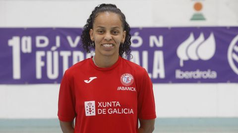 Dani Sousa, en el Pabell�n Municipal de Deportes de Ribeiras de Lea. 