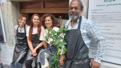Clara, Graciele, Noem y Riyaz en el Kalpa Amodio de Ribadeo