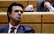 Jos� Manuel Soria, durante una sesi�n en el Senado.