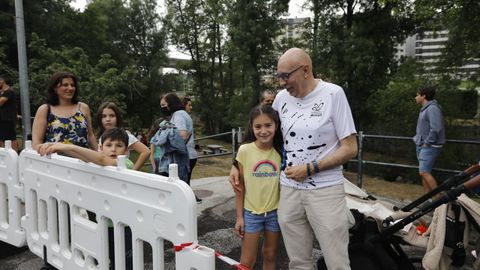 El alcalde de Barbad�s estuvo animando en la carrera