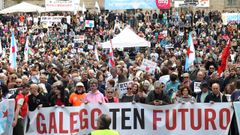 manifestaci�n de Queremos Galego bajo el lema �O galego, lingua vital�