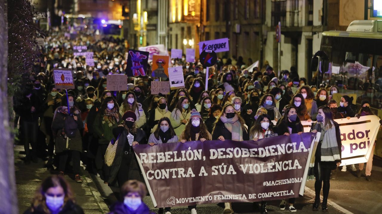 Las reivindicaciones del 25N vuelven hoy a la calle en Santiago y comarcas