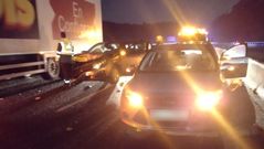 Hasta cinco coches se vieron implicados en el accidente