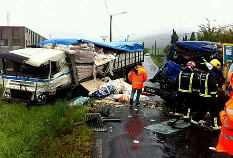 Imaxe do accidente en Olveira.