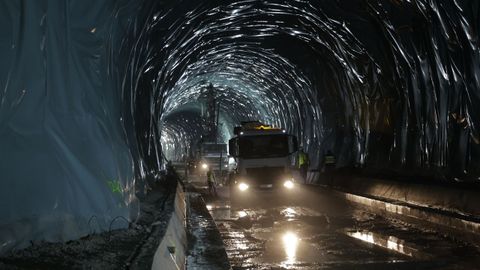 Obras de los tneles del tren al puerto exterior