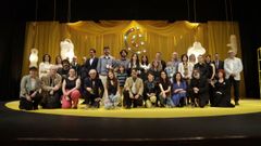 Foto de familia da quinta Gala da Cultura da Deputaci�n da Coru�a.