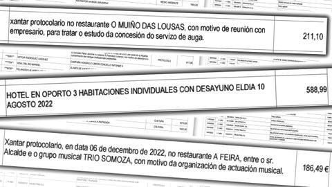 Detalle de algunos de los gastos del tercer y cuarto trimestre