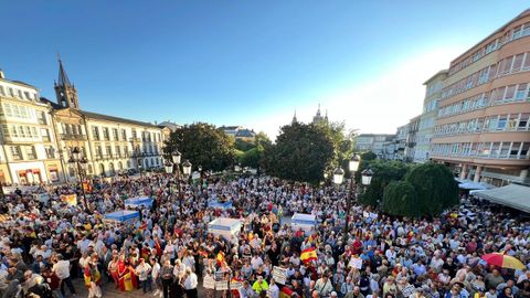 Concentraci�n en apoyo a Ceuta en Lugo.