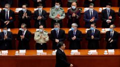 Xi Jinping, a su llegada el jueves a la sesi�n de apertura de la Conferencia Consultiva Pol�tica del Pueblo Chino 