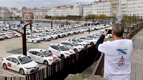 El colectivo de taxistas ya se moviliz� el pasado 13 de noviembre, llegando al centro de la ciudad