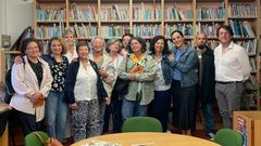 club.Integrantes de los clubes de lectura que coordina Silvia Salgado, tercera por la derecha