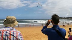 Entrenamientos para el Festival A�reo de Gij�n