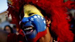 Alegra por Chvez en Caracas