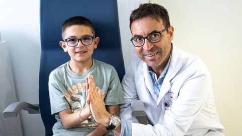 El doctor Jaume Catal� y Hugo, de nueve a�os.