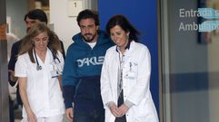 Fernando Alonso sale del hospital
