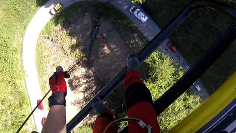 Rescate en Caso desde el helic�ptero del SEPA
