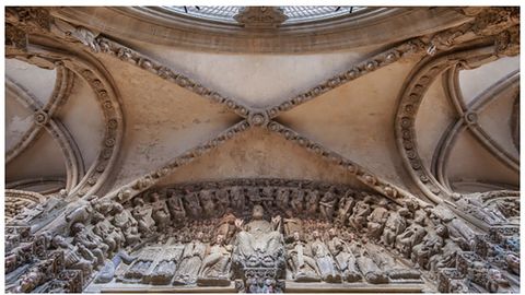 O P�rtico da Gloria na Catedral de Santiago de Compostela