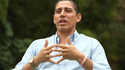  El peruano Marco Antonio Madrid, recientemente liberado