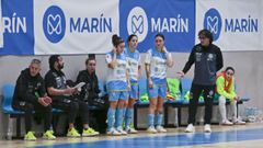 El banquillo del Mar�n Futsal, en una imagen de archivo