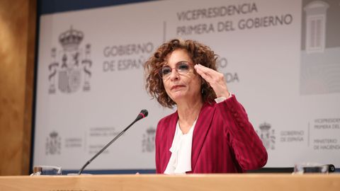 La ministra de Hacienda, Mar�a Jes�s Montero