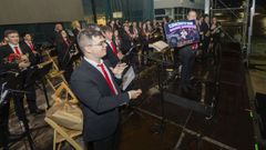 A banda do Conservatorio de m�sica de Carballo