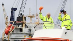 Boris Johnson y su ministro de Econom�a, Rishi Sunak, durante una visita este jueves a Middlesbrough