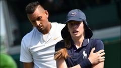 Kyrgios hace llorar a una recogepelotas con su servicio