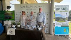 Presentaci�n del quinto Circuito de Golf Ourense Termal en el Real Montealegre Club de Golf. A la presentaci�n acudieron Isaura �valos, en representaci�n de Vides de Galicia; Rosendo Luis Fern�ndez, diputado provincial; y Carlos Criado, directivo del Real Montealegre Club de Golf