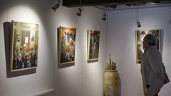 Una de las exposiciones en la Fundacin Vicente Risco en Allariz