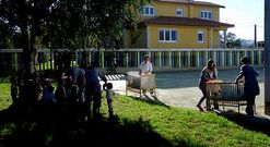 Fueron evacuados 35 ni�os de entre cinco meses y tres a�os de edad, dos profesoras y una cocinera