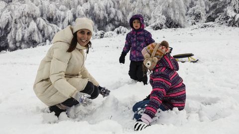 Nevada en el Alto do Vieiro (Ourense).