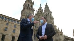 Valent�n Gonz�lez Formoso y el secretario general para el Reto Demogr�fico, Francesc Boy�