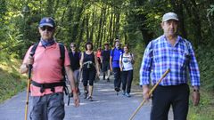 Peregrinos en el Camino Primitivo