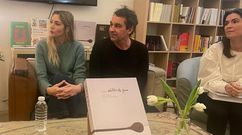 Amaranta Rodr�guez Y Javier Olleros, del Culler de pau de O Grove, el �nico restaurante gallego con dos estrellas Michelin, esta semana en la librer�a Moito conto de San Andr�s, donde presentaron el libro sobre su cocina que acaba de lanzar la editorial Montagud.