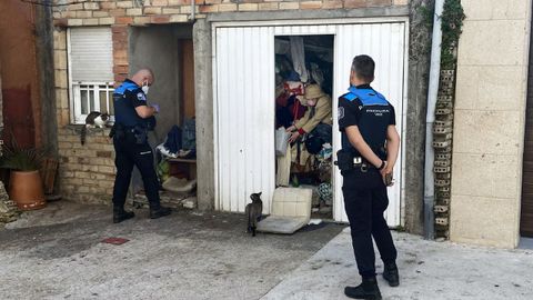 La Polic�a Local de Vigo comprob� que la casa de la mujer est� en p�simas condiciones higi�nicas.
