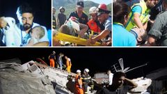 Emocionante rescate de un beb� tras el terremoto de Ischia