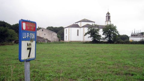 Parroquia de Triab�, en Castro de Rei, donde este verano estaba haci�ndose la concentraci�n parcelaria