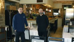 Juan Jos&eacute; Fern&aacute;ndez y Luis Roales en el nuevo local del restaurante Monterrey