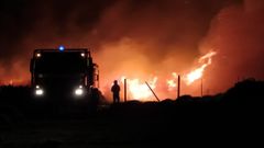 Fotograf�a de archivo de un incendio en Boiro