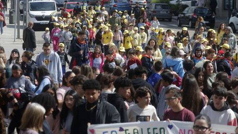 O percorrido discorreu por varias r�as do centro de Monforte