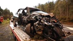 Dos personas tuvieron que ser excarceladas tras un choque en Dumbr�a