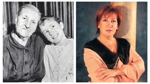 La periodista Rosa Villacast�n� estaba muy unida a su abuela, a la que� llamaba Lala. A la izquierda, las dos juntas, cuando Rosa era una ni�a.