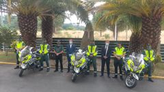 Guardia civiles ourensanos que participan en la Vuelta Ciclista a Espa�a