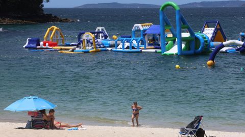 Playa de Mogor, en Marín